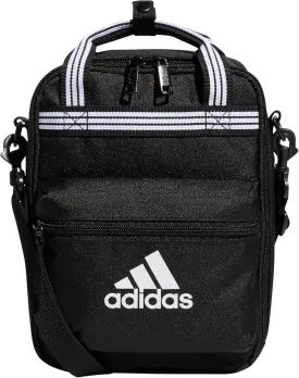 adidas Squad (7L) Food Container Carry Box Insulated Lunch Bag, Black/White, One Size