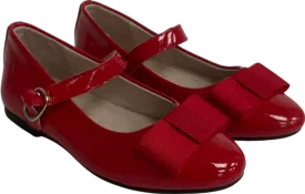 Age of innocence Ellen Red Bow front shoesUK 5.5 EU 22 👼