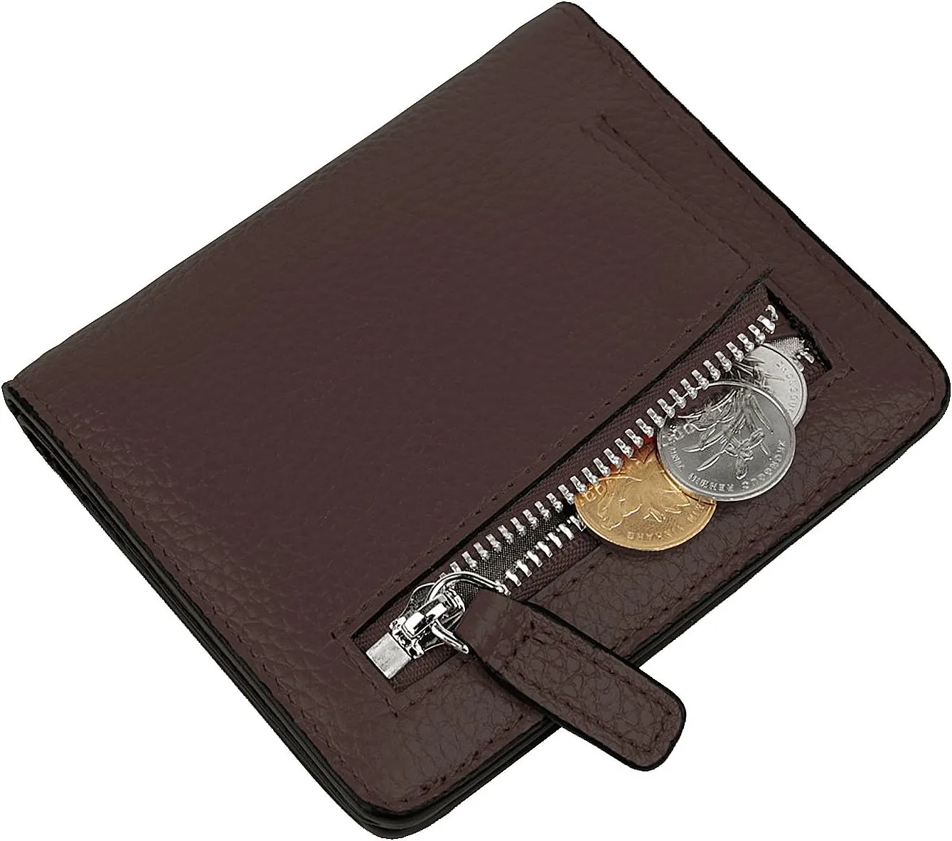 AINIMOER Small Leather Wallet for Women, Ladies Credit Card Holder RFID Blocking Women's Mini Bifold Pocket Purse