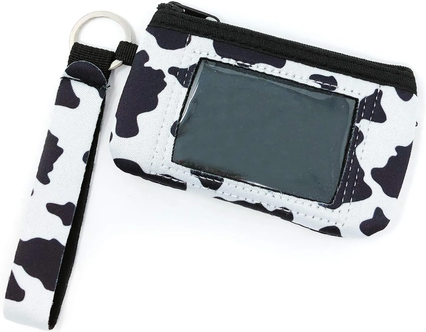 allydrew Neoprene Mini Wristlet Wallet/Credit Card ID Holder with Lanyard