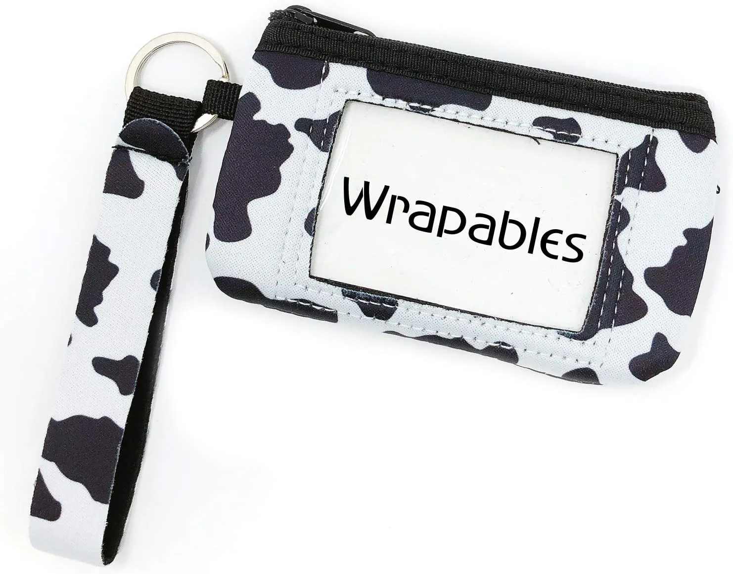 allydrew Neoprene Mini Wristlet Wallet/Credit Card ID Holder with Lanyard