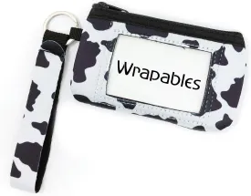 allydrew Neoprene Mini Wristlet Wallet/Credit Card ID Holder with Lanyard