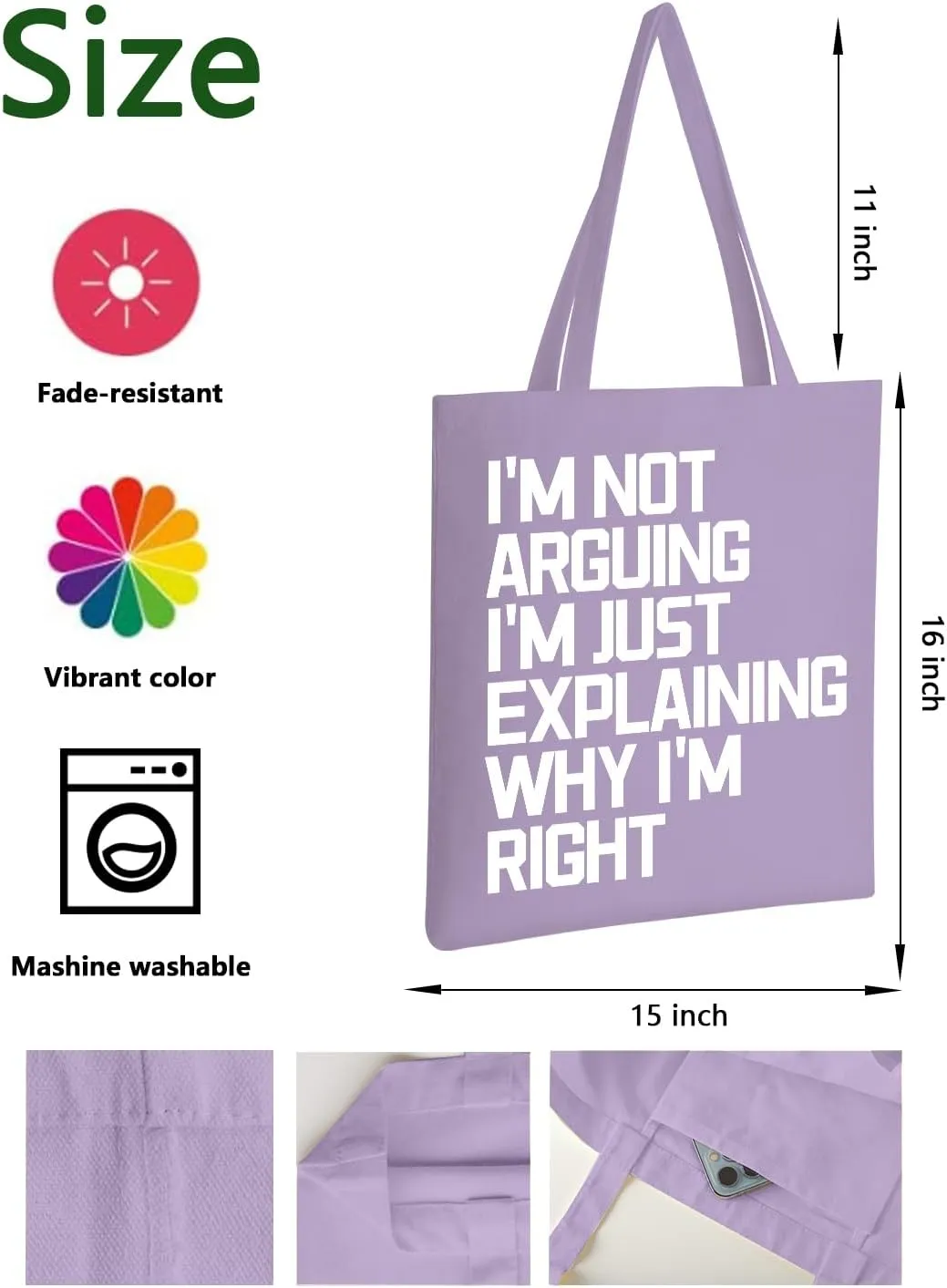 AUSVKAI Canvas Tote Bag Aesthetic for Women, Cute Reusable Cloth Cotton Bags for college Shopping Beach Grocery Trendy Gifts