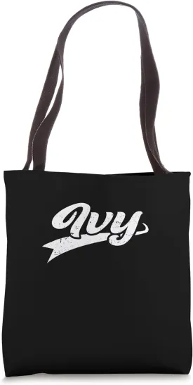 Classic 70s Retro Name Ivy Tote Bag