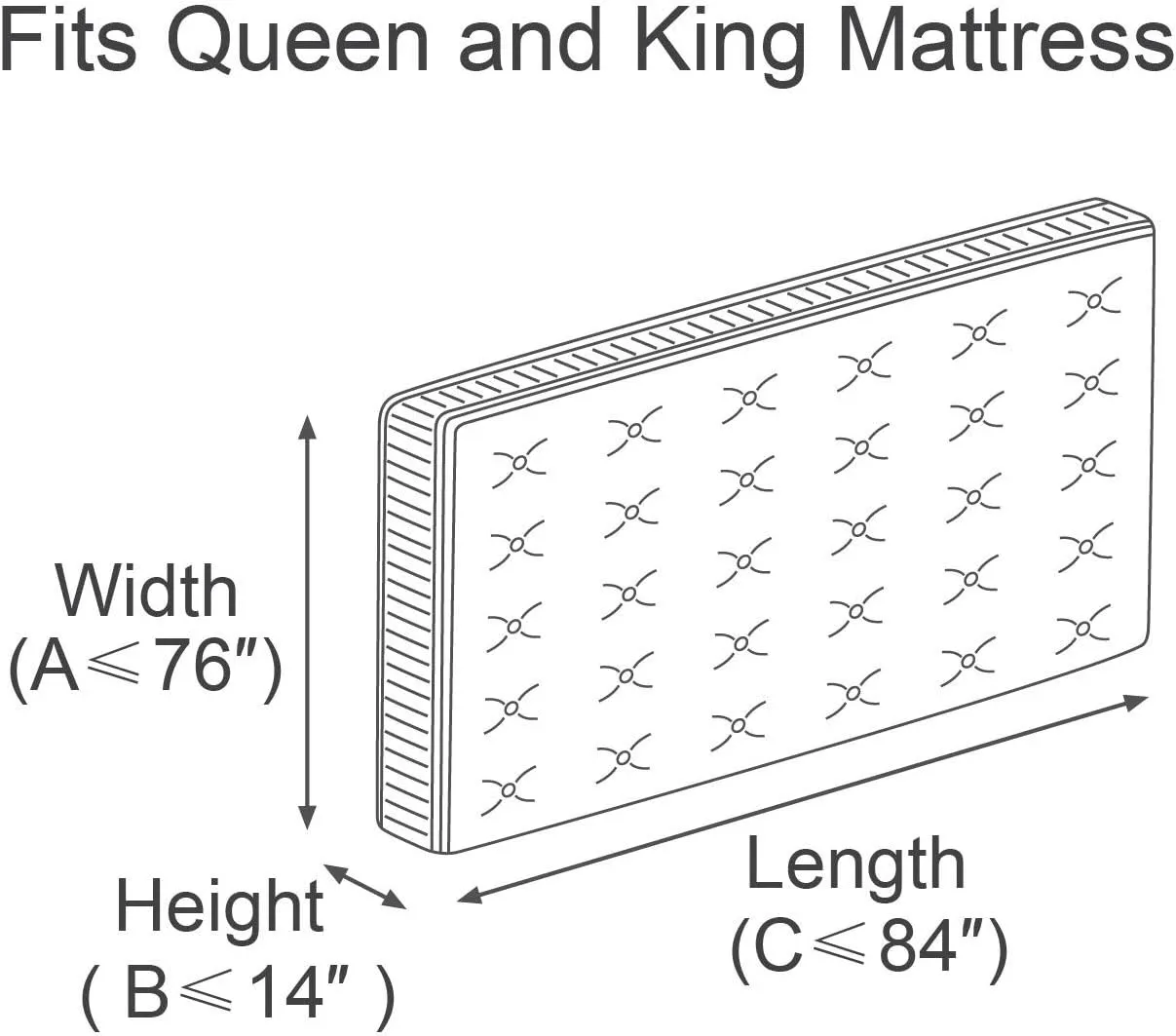 ComfortHome Mattress Bag for Moving and Storage, Queen and King Size, 1 Pack