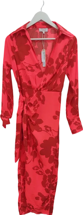 Dancing Leopard Frankie Dress In Red Floral UK 6
