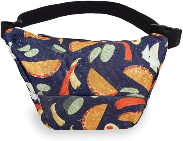 Everest Signature Pattern Waist Pack, Tacos, One Size