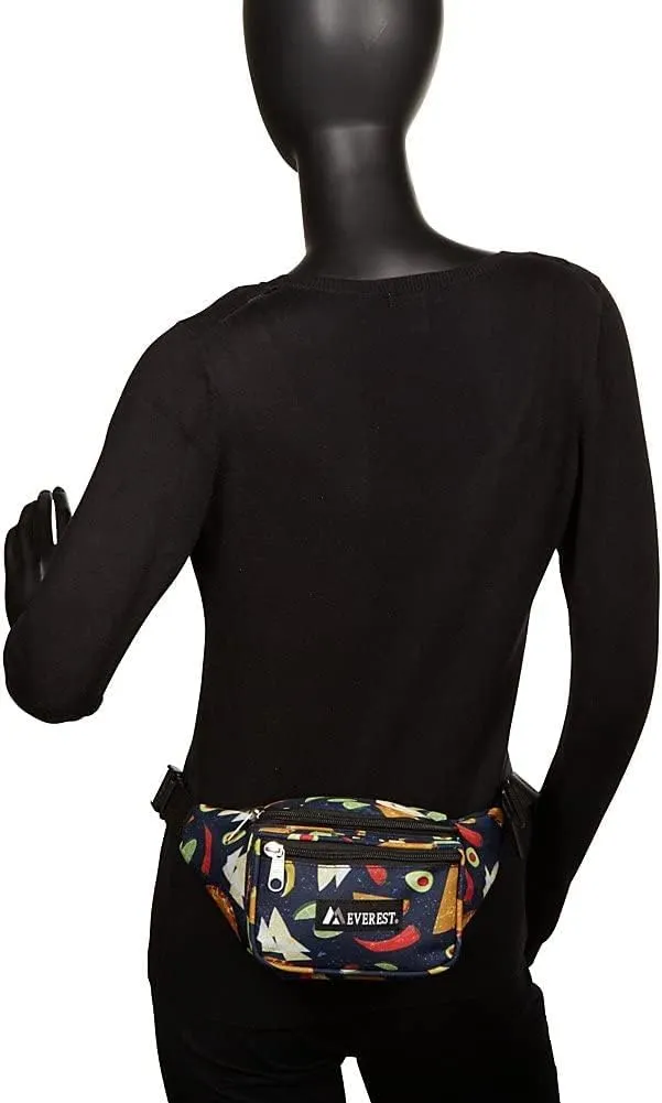 Everest Signature Pattern Waist Pack, Tacos, One Size