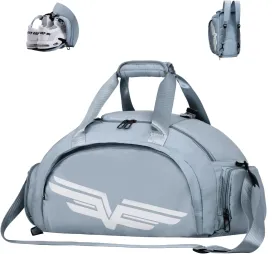 FIORETTO 30L Sports Gym Duffle Bag with Wet Pocket & Shoe Compartment, Weekender Hospital Overnight Bag for Women, Sports Holdall Backpack