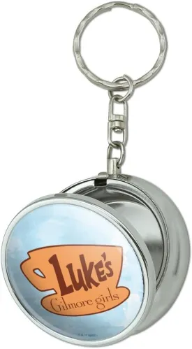 Gilmore Girls Luke's Diner Portable Travel Size Pocket Purse Ashtray Keychain with Cigarette Holder