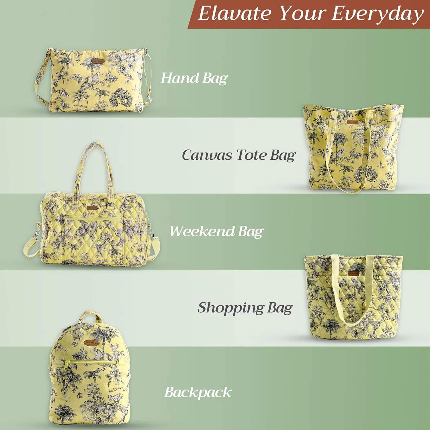 Maison d' Hermine Cross Body Bags for Women Cotton Canvas Shoulder Bag for Shopping Travel Everyday Use Tote purse Sling Bag