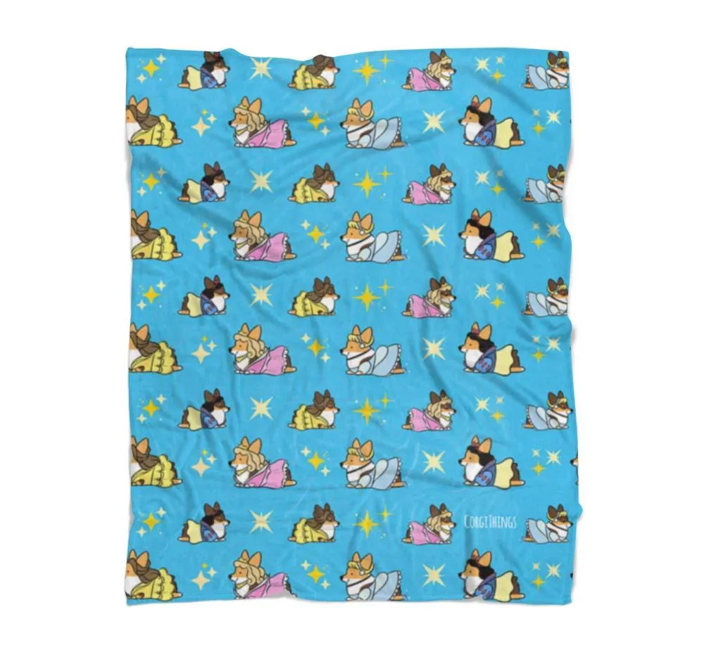 "Storybork Collection: Volume 1" Tricolor Corgi Blanket
